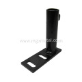 Black Steel Floor Anchor Support Post Bracket